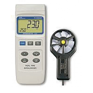 Anemometer, Real time data logger + air flow