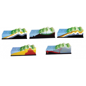 Assorted Models of Volcano, Tectonics, Stratum, Drape & Water Circulation